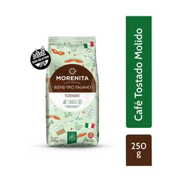CAFE MOLIDO BLEND ITALIANO 250gr LA MORENITA