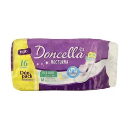 TOALLA FEMENINA ULTRA FINA SUAVE C/ALAS DONCELLA x 8u