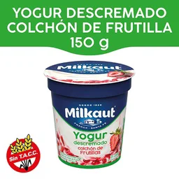 YOGUR DESC c/TROZOS DE FRUTAS MILKAUT x 150g