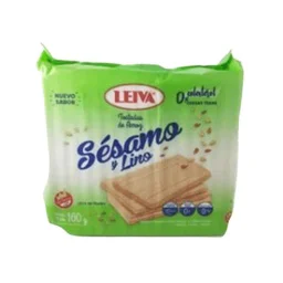 TOSTADA DE ARROZ LEIVA SESAMO LINO x 160G