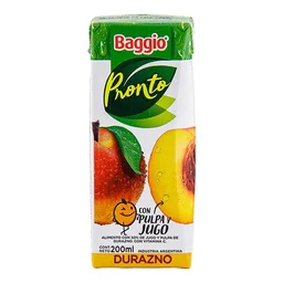 JUGO BAGGIO DURAZNO x 200ml