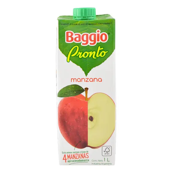 JUGO BAGGIO MANZANA x 1l