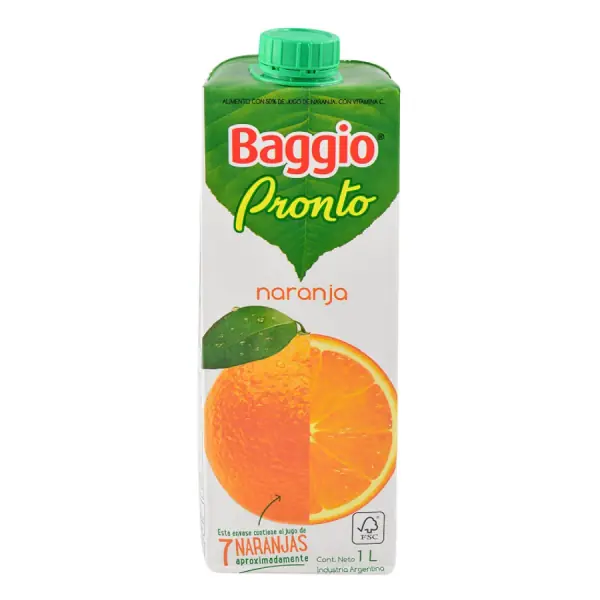 JUGO BAGGIO NARANJA  x 1L