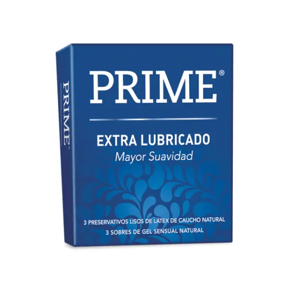 PRESERVATIVO EXTRA LUBRICADO PRIME x3