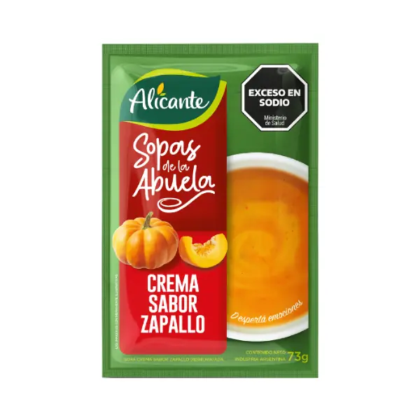 SOPA CREMA DE ZAPALLO 73g ALICANTE