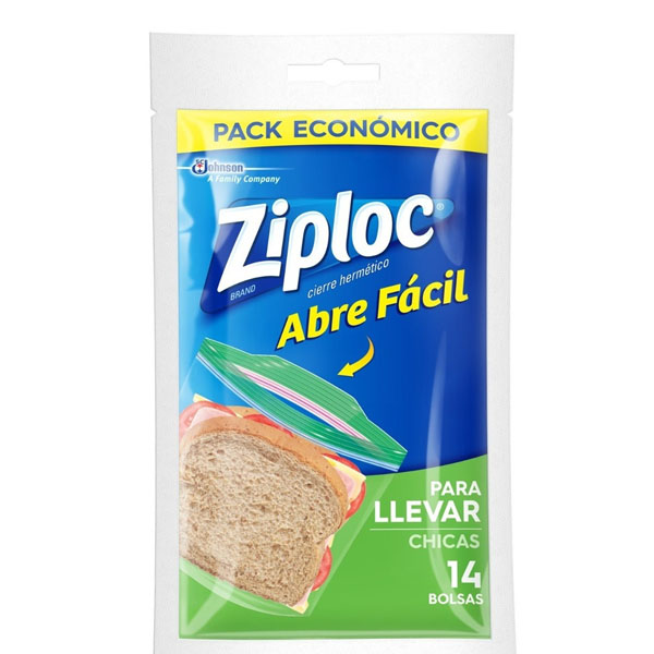 BOLSA P/LLEVAR CHICA ZIPLOC x 14u