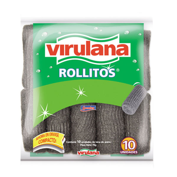 ROLLITOS  ACERO VIRULANA x 10u