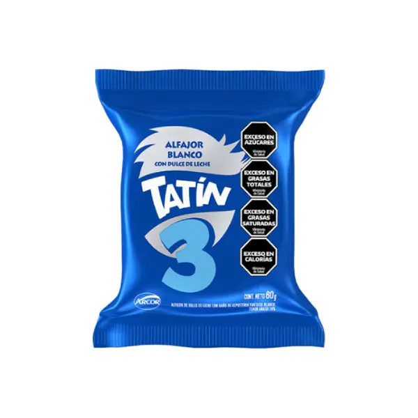 ALFAJOR TRIPLE BLANCO TATIN x 60 g