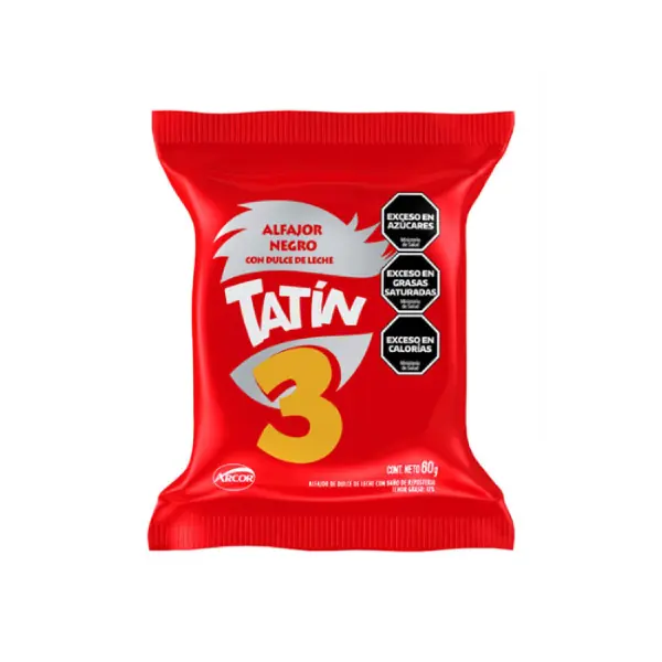 ALFAJOR TRIPLE NEGRO TATIN x60g