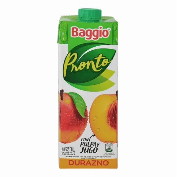 JUGO BAGGIO DURAZNO x 1l