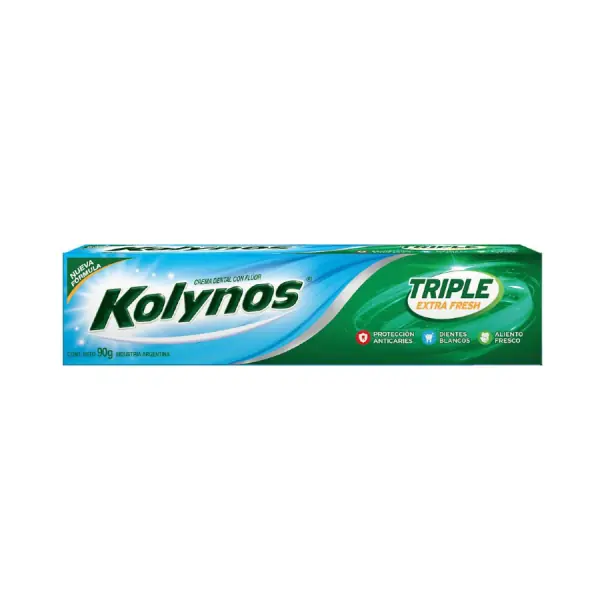 CREMA DENTAL KOLYNOS TRIPLE EXTRA FRESH x 70g
