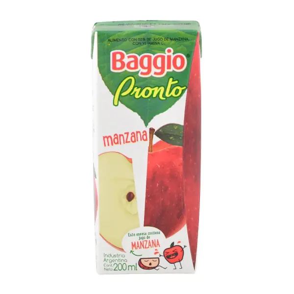 JUGO BAGGIO MANZANA x200ml