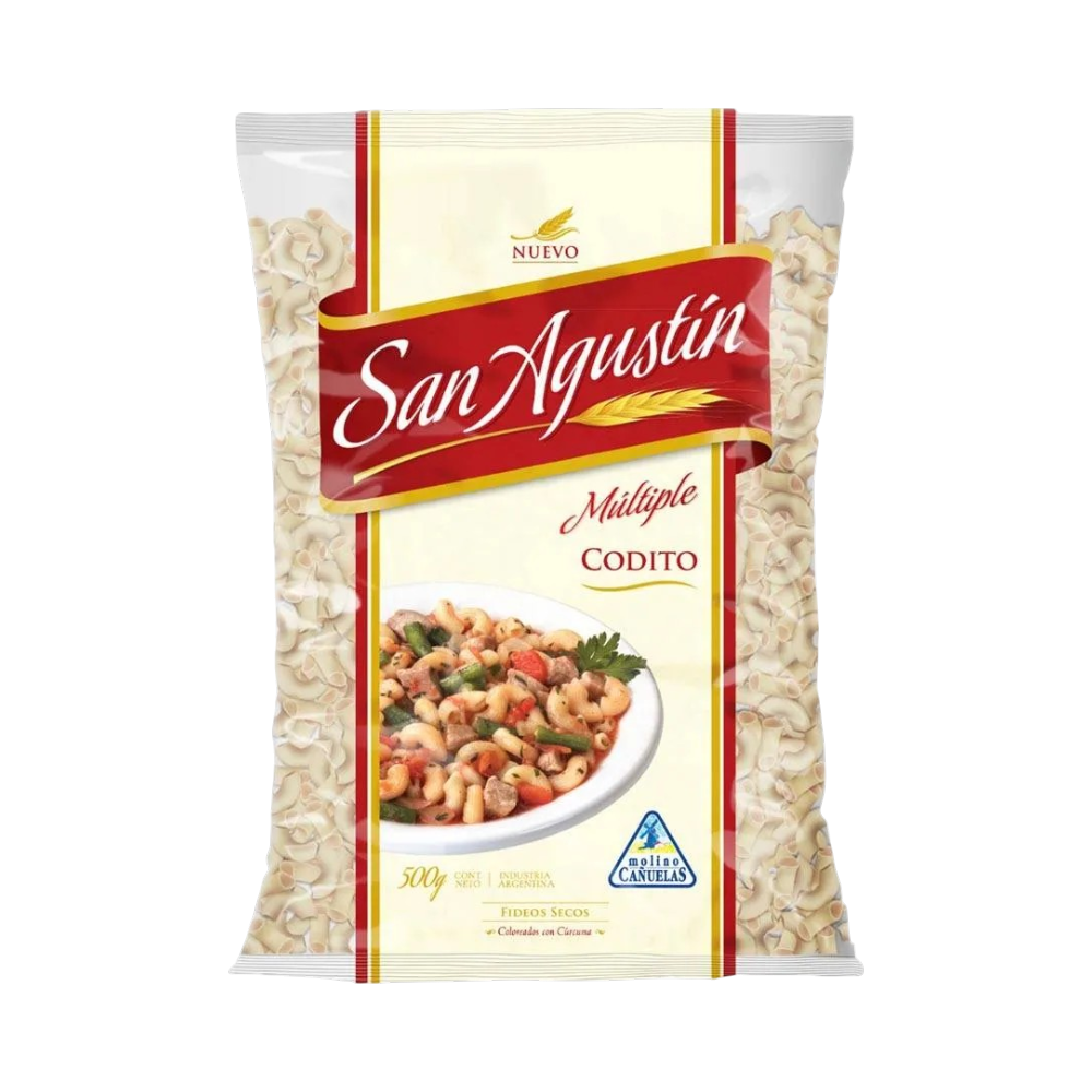 FIDEOS CODITO SAN AGUSTIN x500grs