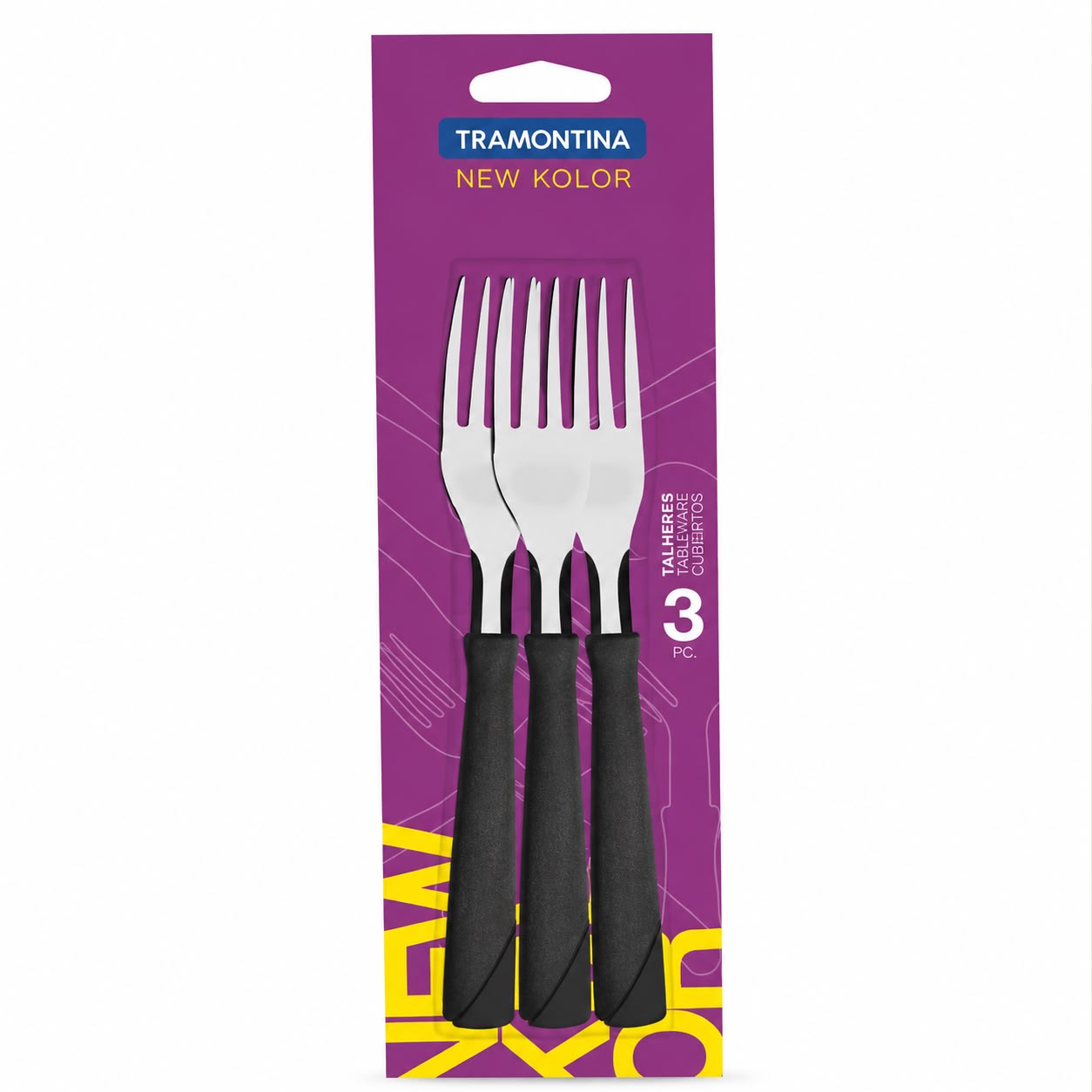 TENEDOR NEW COLOR TRAMONTINA SET x 3u