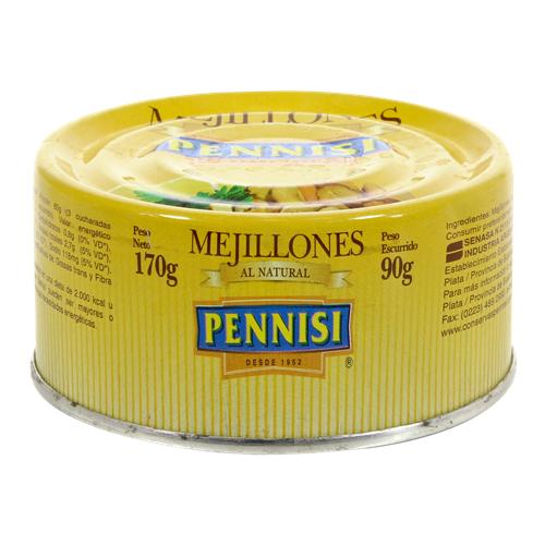 MEJILLONES AL NATURAL PENNISI x170grs