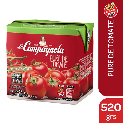 PURE DE TOMATE LA CAMPAGNOLA x 520 g
