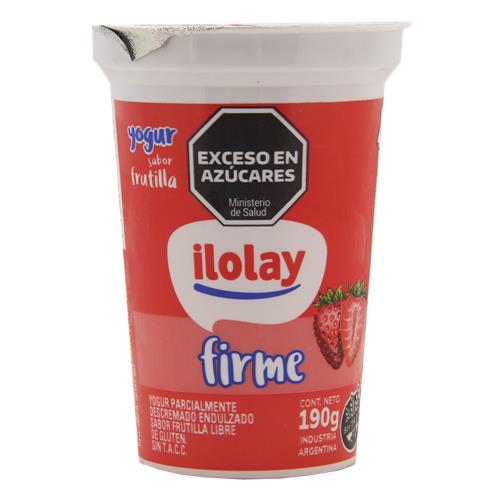 YOGUR ENT FRUTILLA ILOLAY x 190g