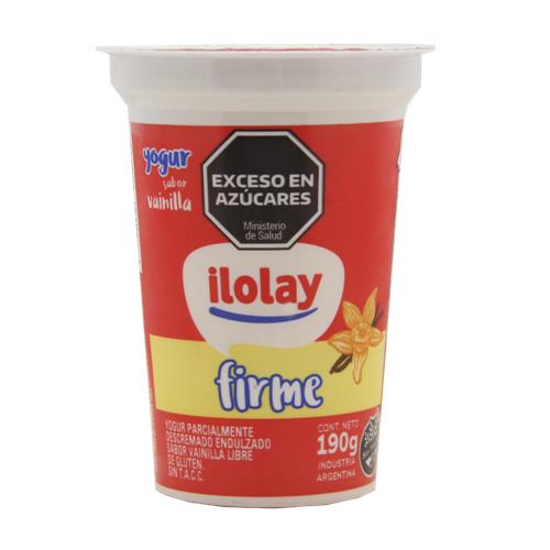 YOGUR ENT VAINILLA  ILOLAY x 190g