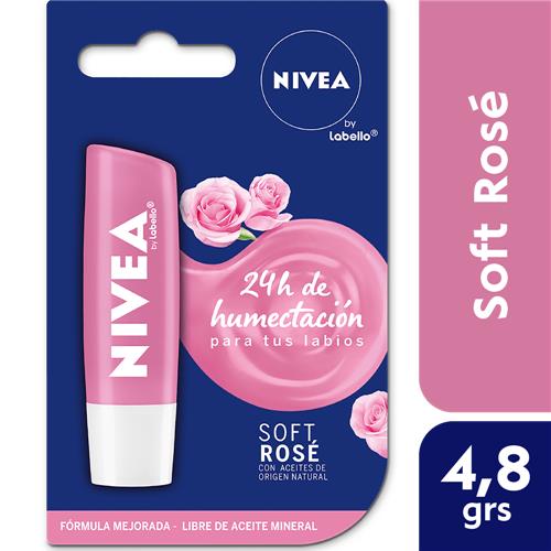 PROTECTOR LABIAL LABELLO SOFT ROSE x 4.8g