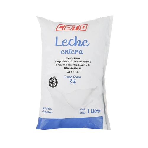 LECHE ENTERA COTAR SACHET 1lts