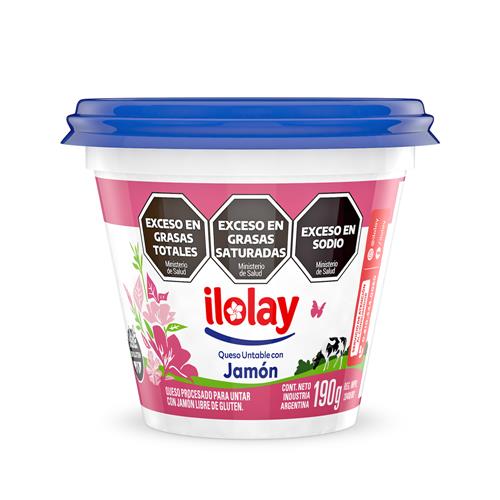 QUESO UNTABLE JAMON ILOLAY x 190g