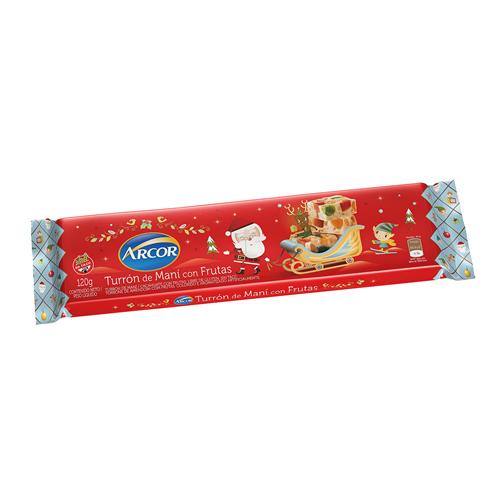 TURRON DE MANI C/FRUTA ARCOR x 120g