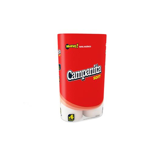 PAPEL HIGIENICO CAMPANITA SOFT x6