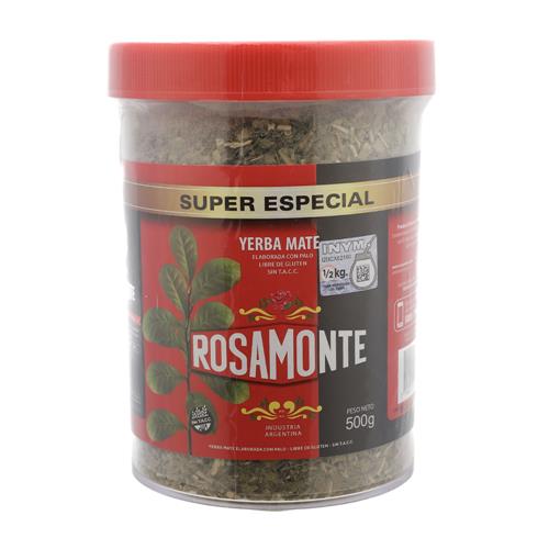 YERBA ROSAMONTE FRASCO x 500g