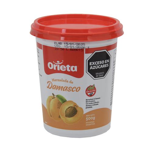 MERMELADA DAMASCO ORIETA x 420gr