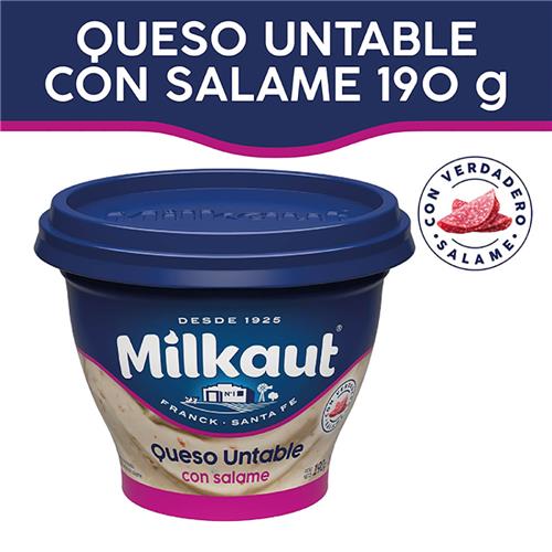 QUESO UNTABLE MILKAUT SALAME x 190g