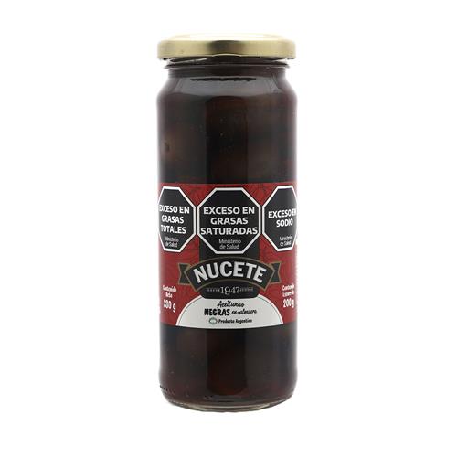 ACEITUNAS NEGRAS NUCETE FR x 200g