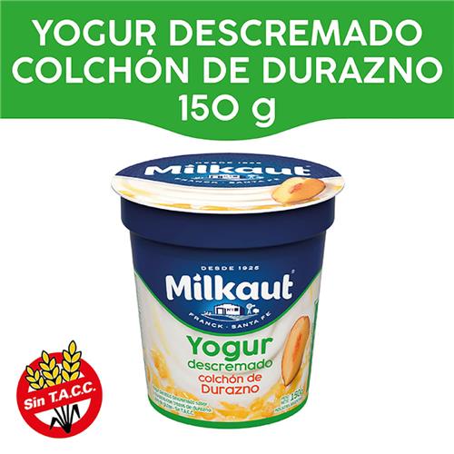 YOGUR DESC c/TROZ DURAZ MILKAUT x 150g