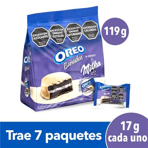 GALLETITAS OREO BAÑADA CH BLANCO x 119g 7U