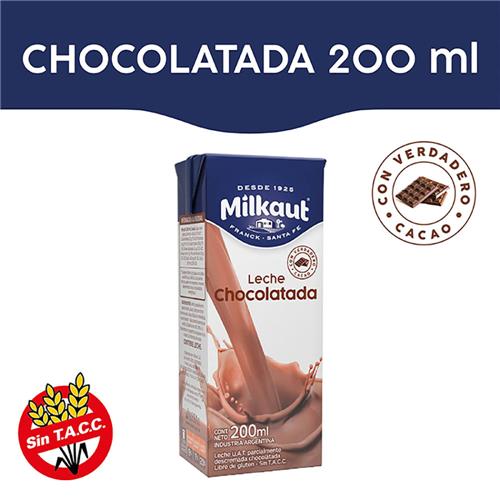 LECHE CHOCOLATADA MILKAUT x 200ml