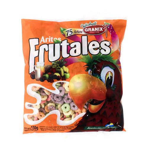 CEREAL ARITOS FRUTALES GRANIX x 130 g