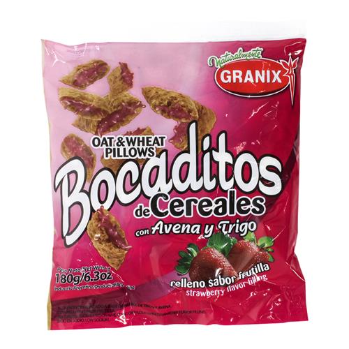 BOCADITO CEREAL FRUTILLA GRANIX x180grs