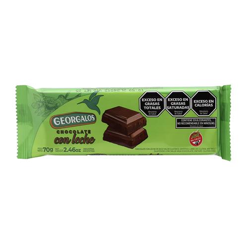 CHOCOLATE GEORGALOS SIN AZUCAR CON ALMEDRAS x 70g
