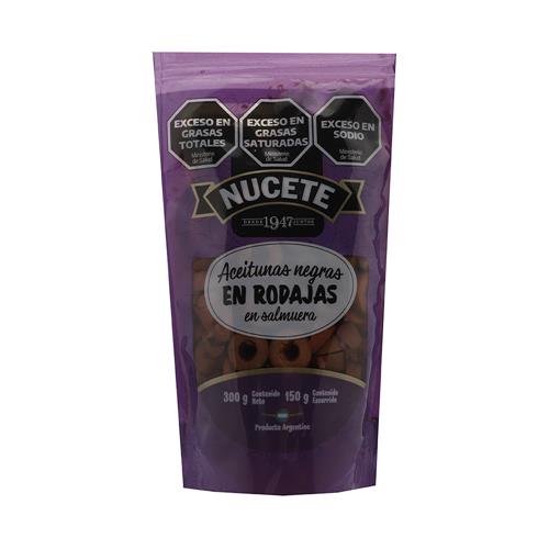 ACEITUNAS NEGRAS ROD NUCETE DP 300gr