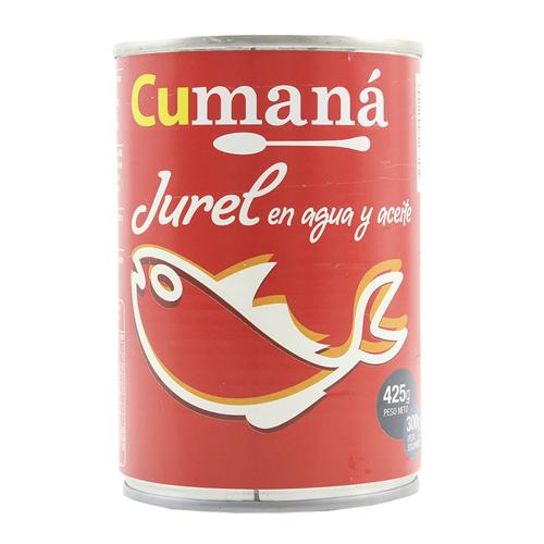 JUREL EN AGUA Y ACEITE CUMANA x 425 g