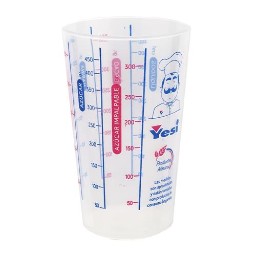 VASO MEDIDOR PLASTICO YESI x500cc art03096