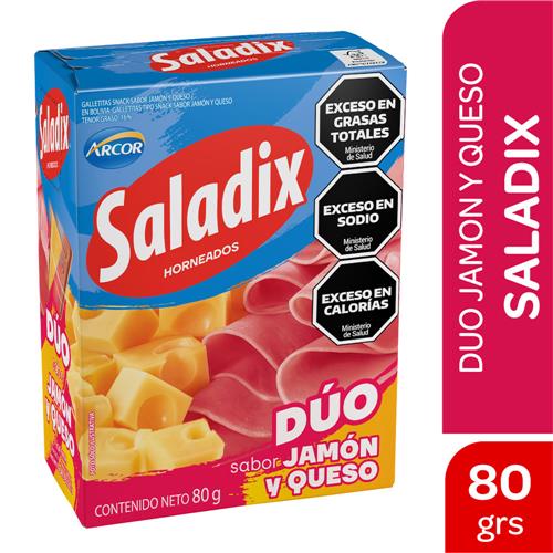 SALADIX DUO JAMON Y QUESO x 80 g