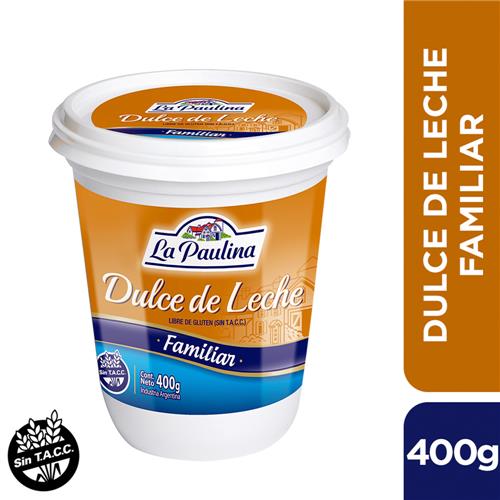 DULCE DE LECHE CLASICO LA PAULINA x400grs