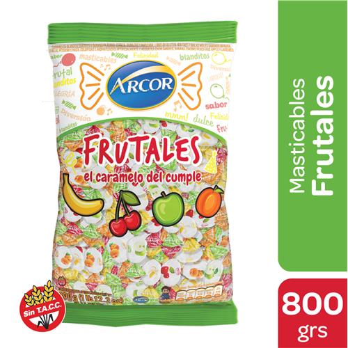 MASTICABLES FRUTALES ARCOR x 800gs