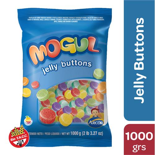 GOMITAS JELLY BUTTONS FRUTALES MOGUL x 1kg
