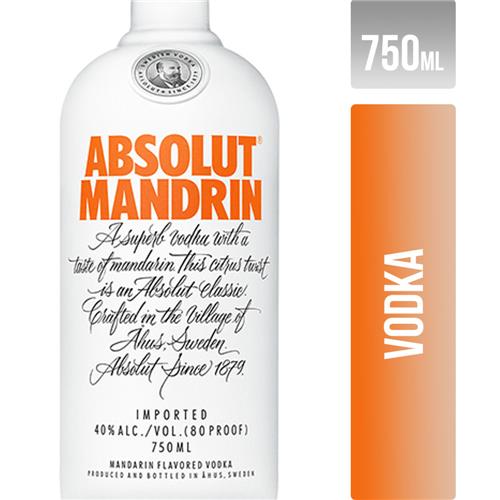VODKA ABSOLUT MANDARIN x 750ml