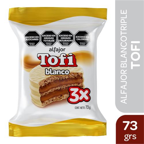 ALFAJOR TRIPLE BLANCO TOFI x 73g