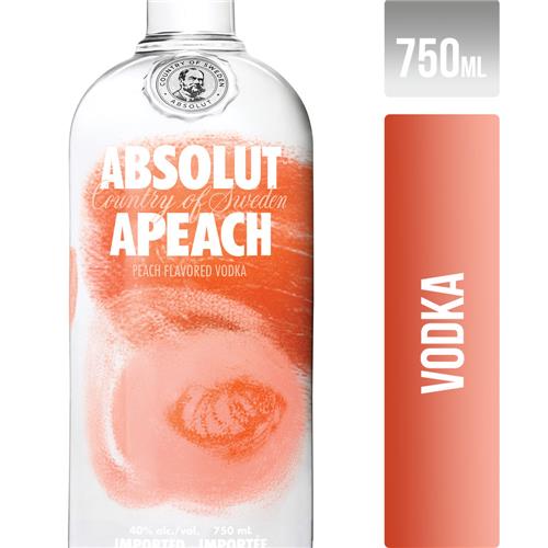 VODKA APEACH ABSOLUT x750ml