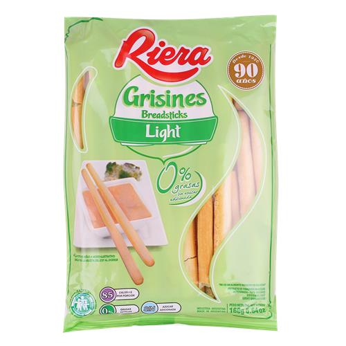 GRISINES INTEGRALES RIERA LIGHT x 160g