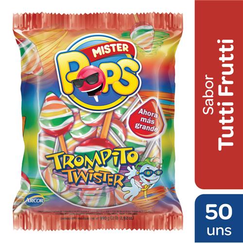 CHUPETIN MR POPS TWISTER TROMPITO x 50u