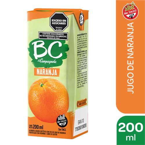 JUGO NARANJA BC x 200ml